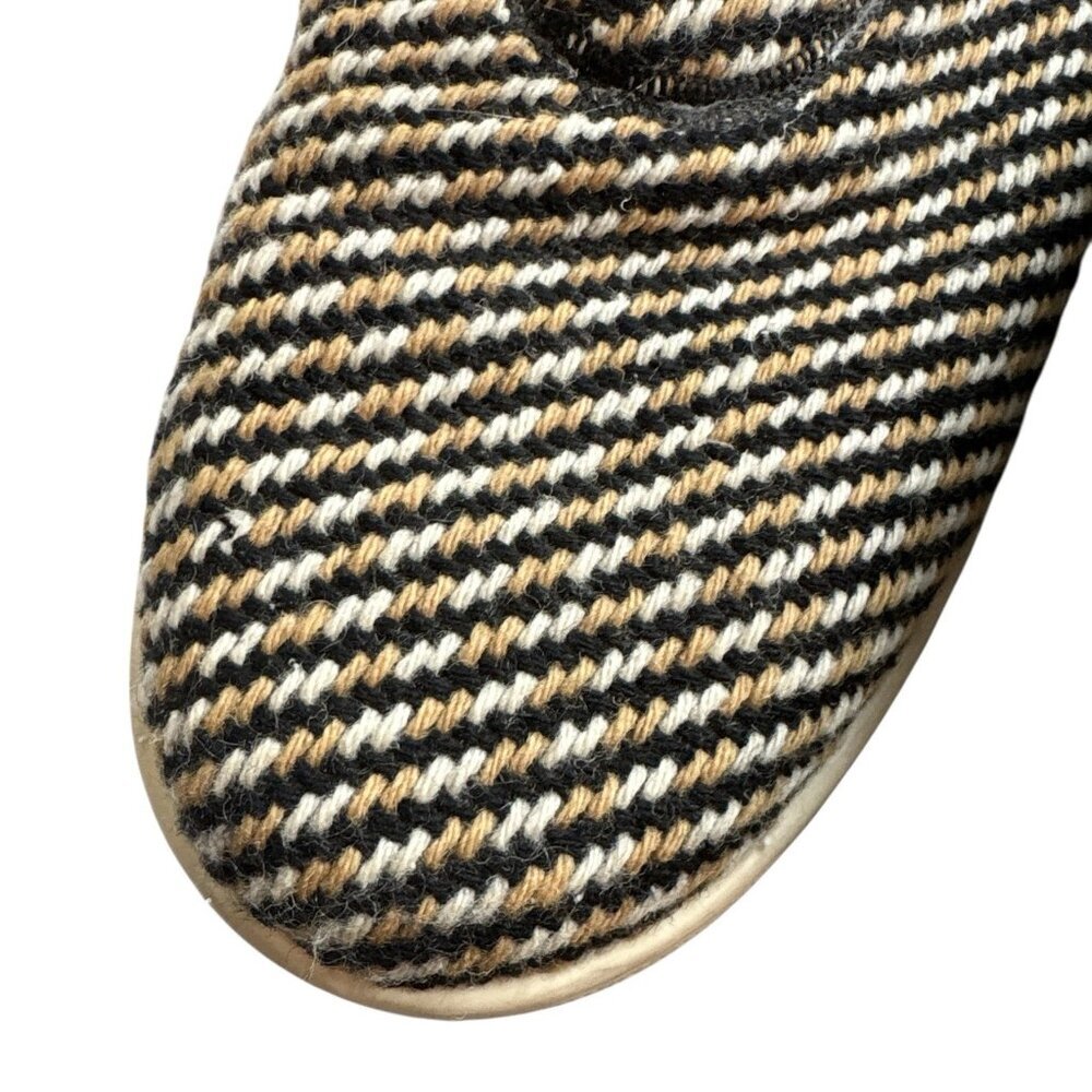 CELINE Paris Retro Tweed Knit Slip-On Sneakers Flats Tan Brown Beige ~Size 8.5 - Picture 7 of 15